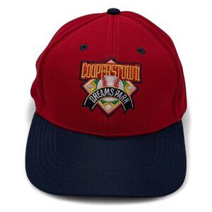 Cooperstown Dreams Park Cap Hat MLB Baseball‎ Blue Red Adjustable Authentic